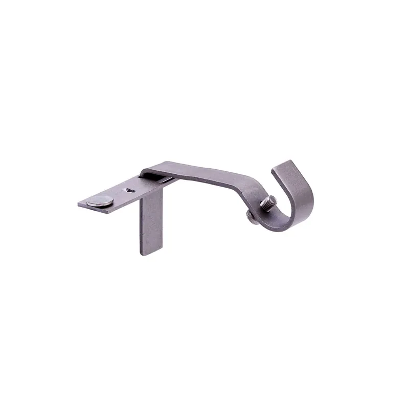 Kenney Fast Fit Pewter Gray Curtain Rod Bracket 5/8 In. L