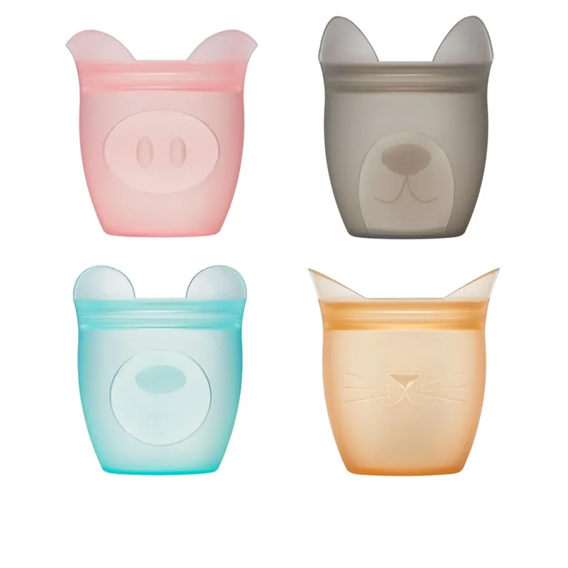 Zip Top 4 Oz Assorted Storage Cup Set 1 Pk