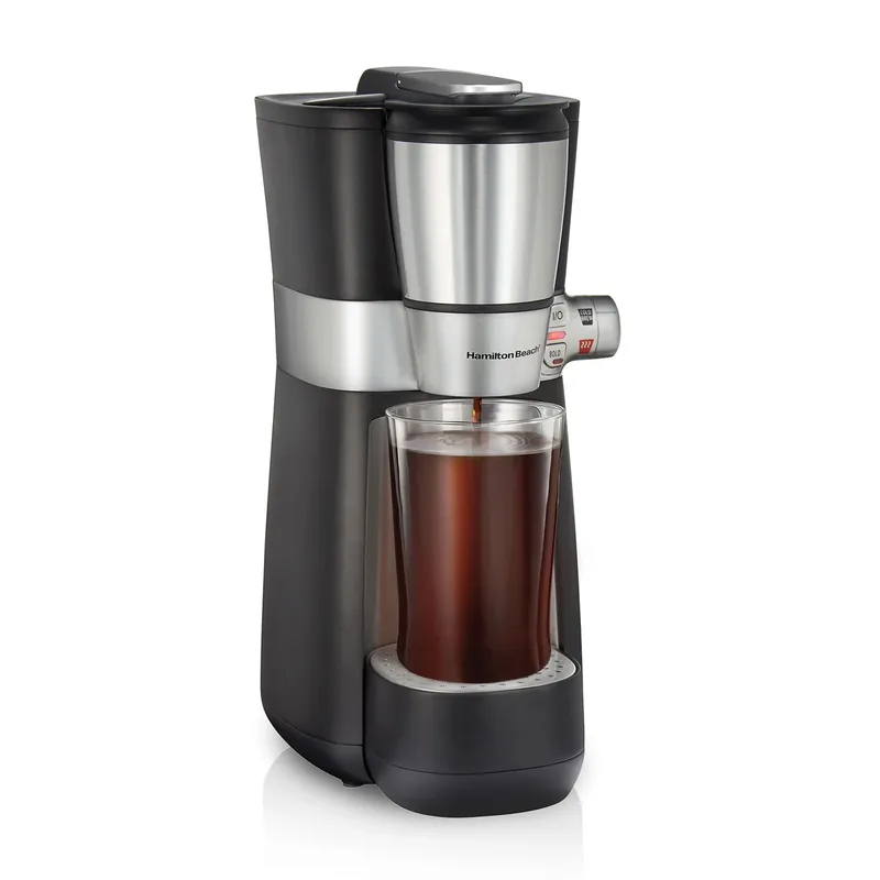 16 Oz Black/silver Cold Brew And Hot Coffee Maker Model 42501