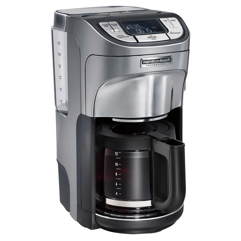 12 Cup Programmable Coffee Maker With Cone Filter And Keep Warm Setting