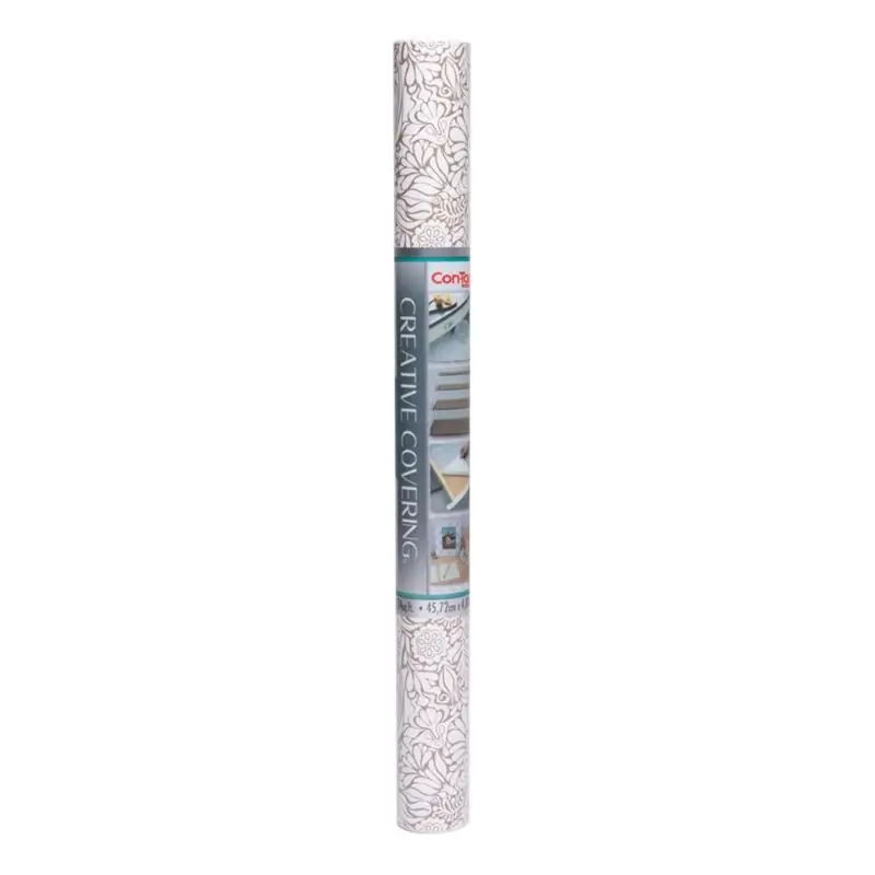 Creative Covering 16 Ft. L X 18 In. W Batik Taupe Self-adhesive Shelf Liner