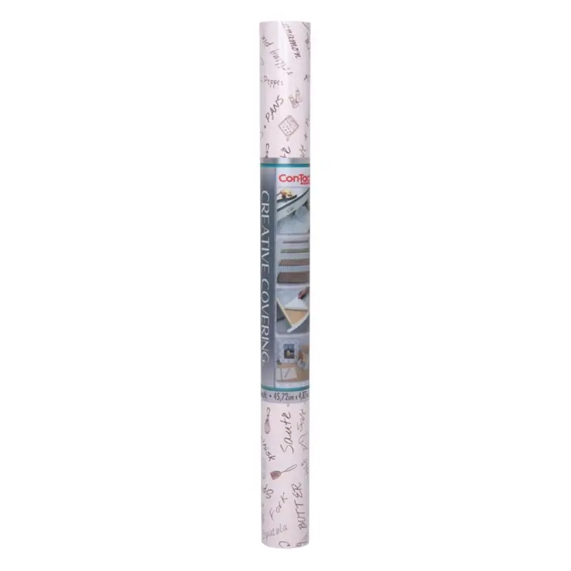 Creative Covering 16 Ft. L X 18 In. W Bon Appetit Self-adhesive Shelf Liner