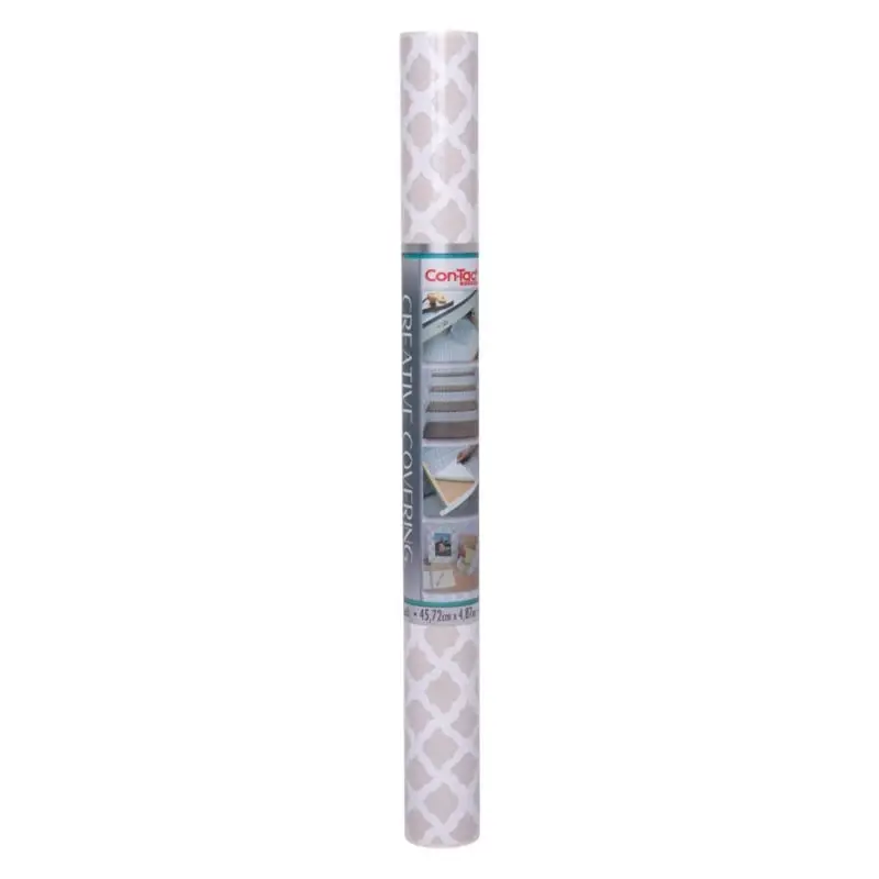 Creative Covering 16 Ft. L X 18 In. W Talisman Pale Gray Self-adhesive Shelf Liner