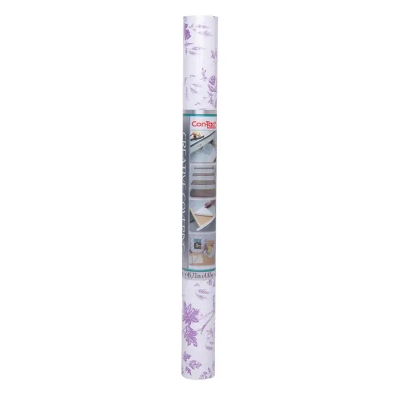 Creative Covering 16 Ft. L X 18 In. W Toile Lavender Self-adhesive Shelf Liner