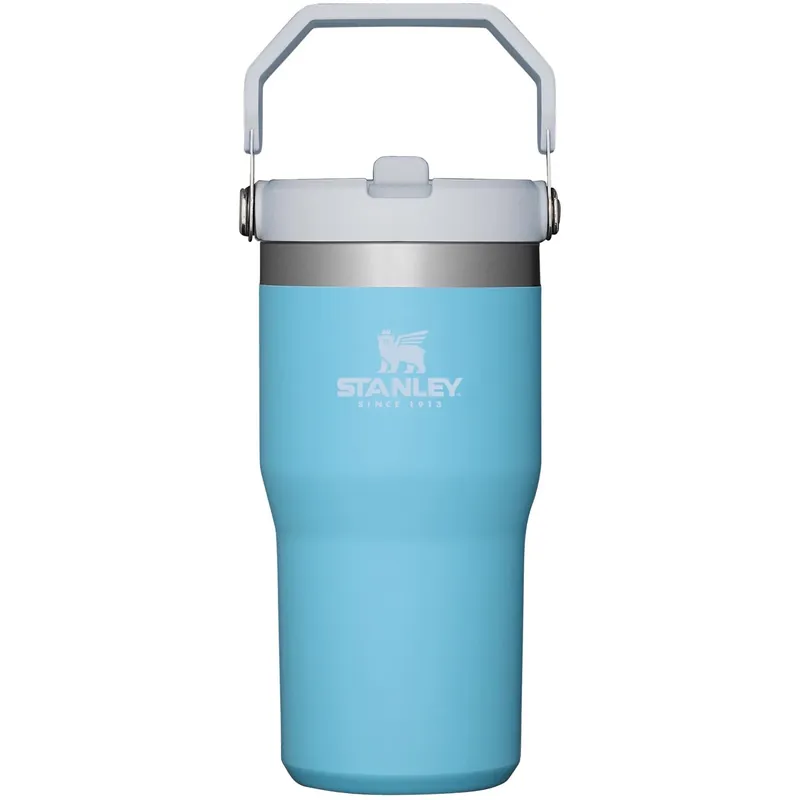 Iceflow 20 Oz Double-wall Vacuum Insulated Straw Tumbler In Pool Color