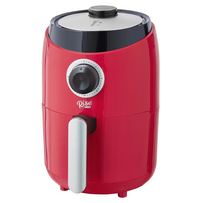 Red 2 Quart Air Fryer With Temperature Control And Non-stick Basket