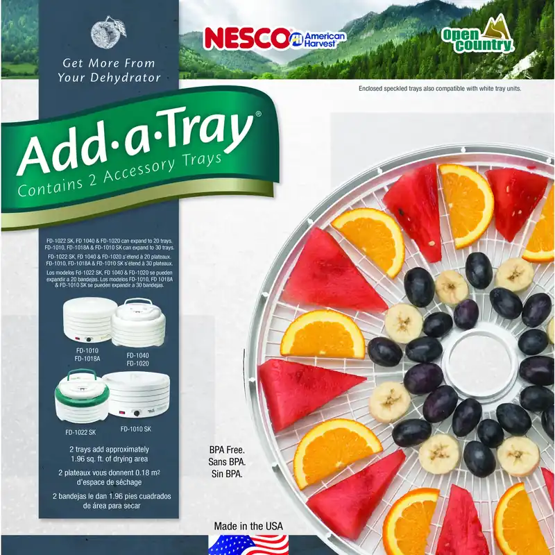 Nesco Semi-Gloss White 2 Each Food Dehydrator Tray
