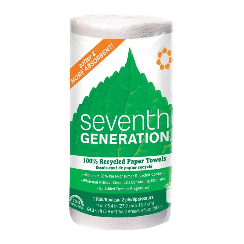 Seventh Generation Paper Towels 156 Sheet 2 Ply 1 Pk