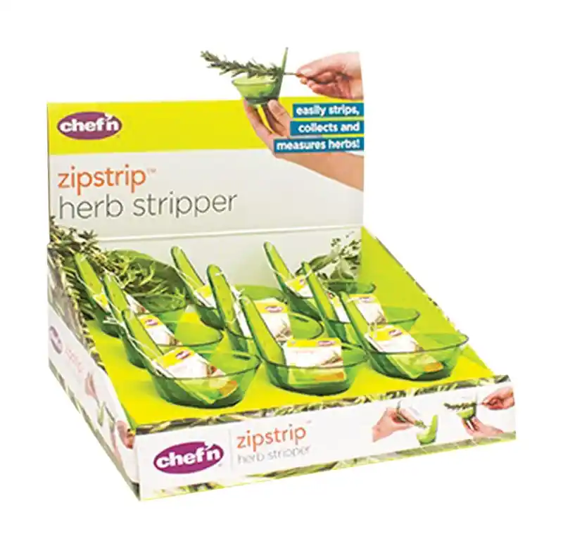 Zipstrip Green Plastic Herb Stripper 2-1/2 In. W X 3 In. L