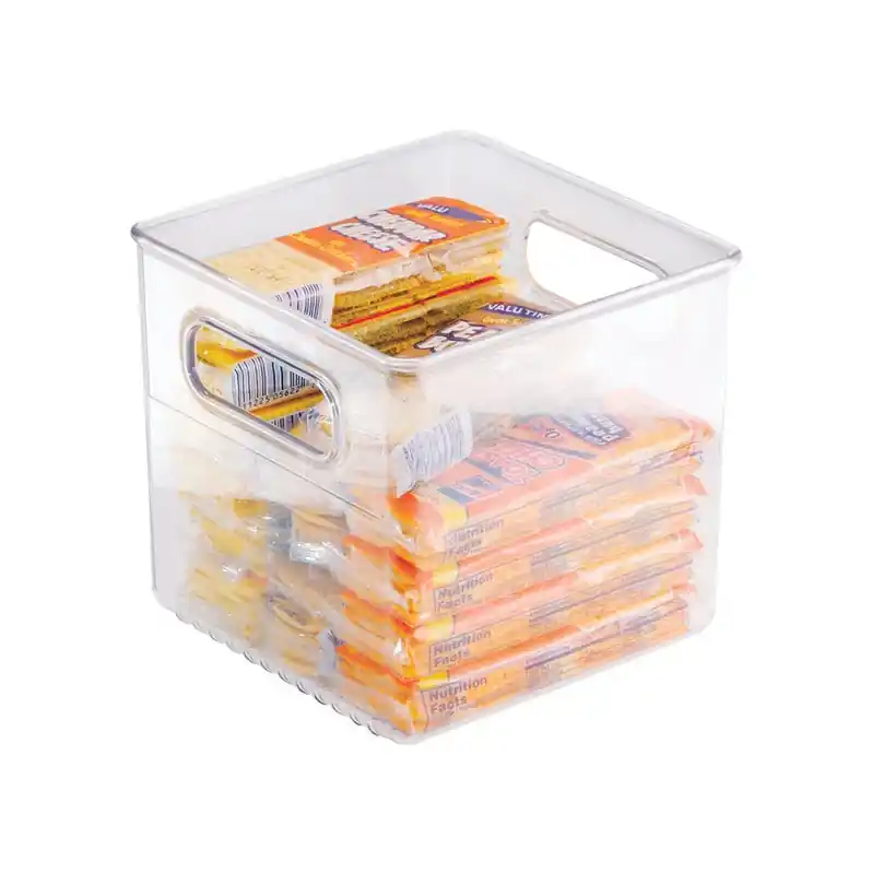 0.13 Cu Ft Clear Storage Bin 6 In. H X 6 In. W X 6 In. D