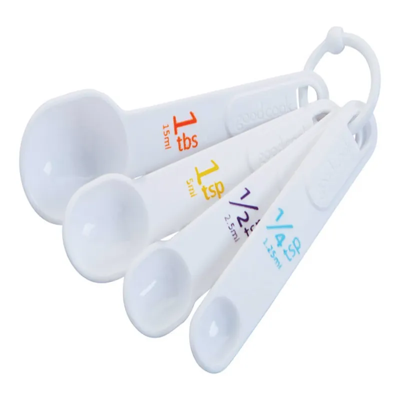 Measuring Spoons, Molded Plastic, 4-Pc.