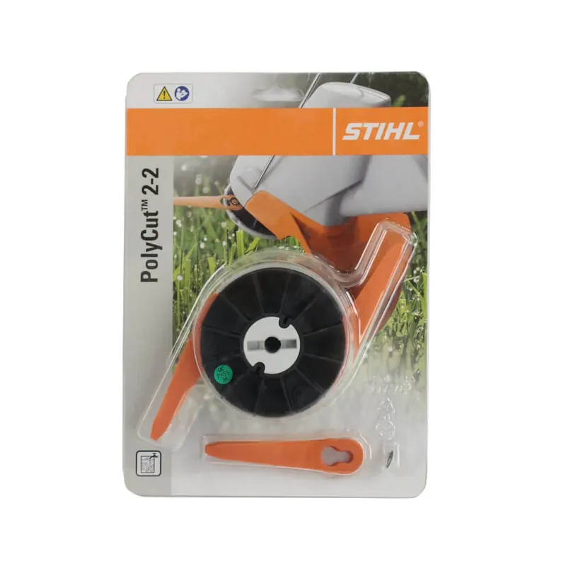 Polycut 2-2 Trimmer Head With Thermoplastic Blades For Efficient Grass Cutting