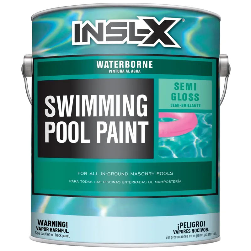 Swimming Pool Paint, Waterborne Semi-Gloss, Aqua Marine, Gallon