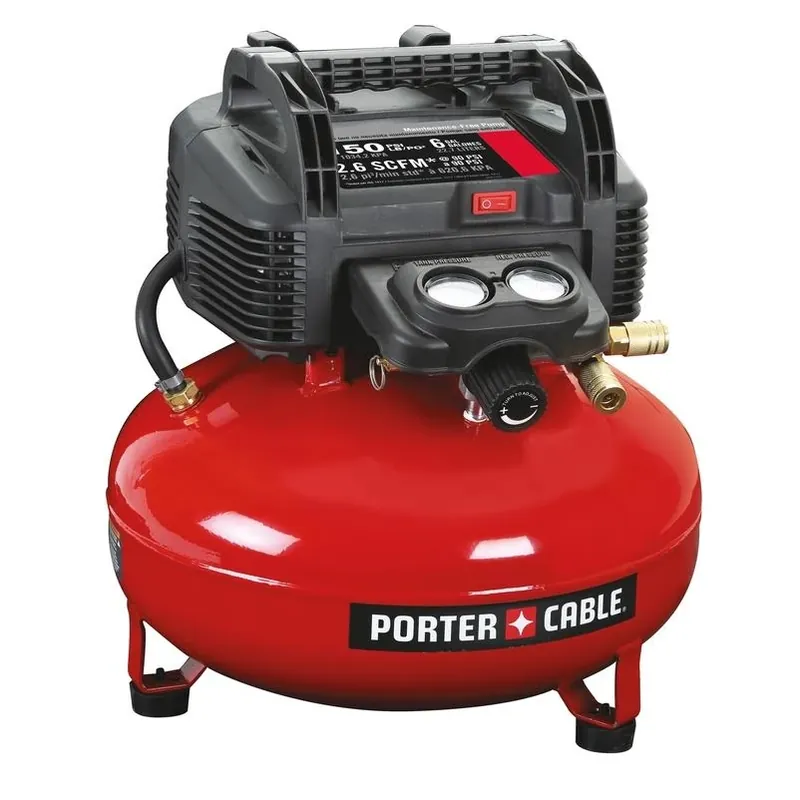 Porter‑Cable PXCM2002 6‑Gal 2‑Stage Portable Air Compressor – 0.8 HP, 150 psi, 120 V