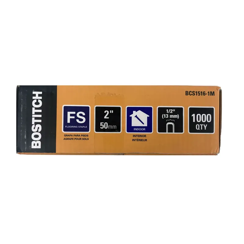 Bostitch 1/2 In. W X 2 In. L Galvanized Steel Wire Staples 15.5 Ga.