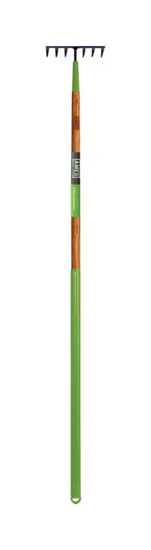 50.5 In. 7 Tine Steel Level Rake With Wood Handle