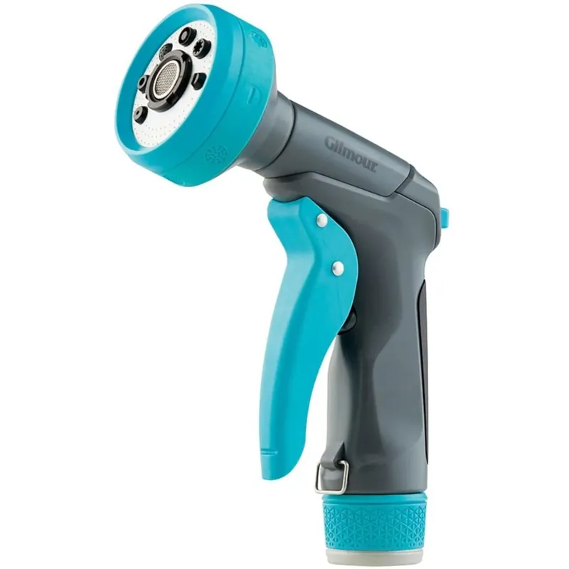 8-pattern Plastic Hose Nozzle With Front Trigger Control