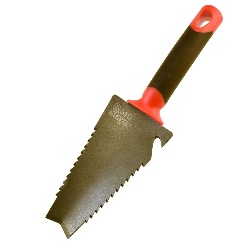 Root Slayer 12.75 In. Carbon Steel Hand Trowel With Poly Handle And Holster