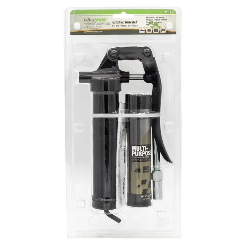 Manual Grease Gun Kit 3 Oz With Pistol Grip And Steel Construction