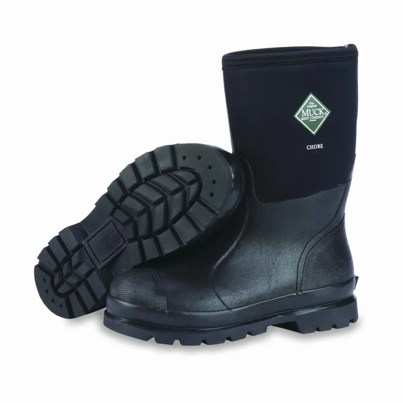 Mid Chore Boots, Black, Men‘s 8