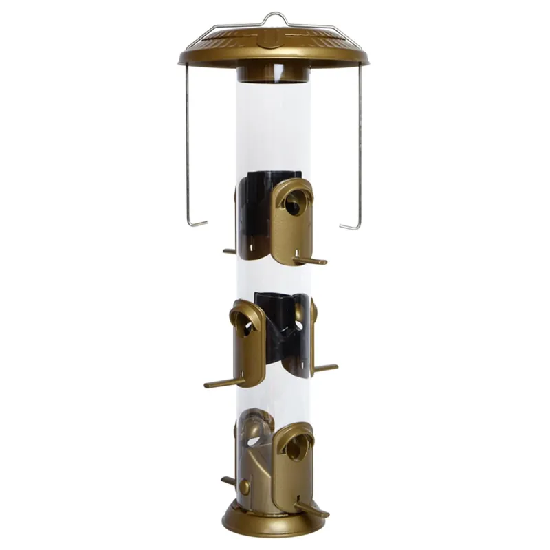 Deluxe Funnel Flip-Top Tube Bird Feeder