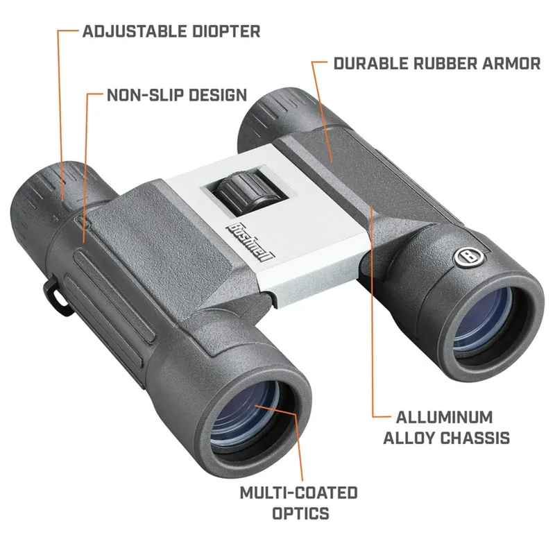Powerview 2 Manual Standard Binoculars 10x25 Mm With Roof Prism