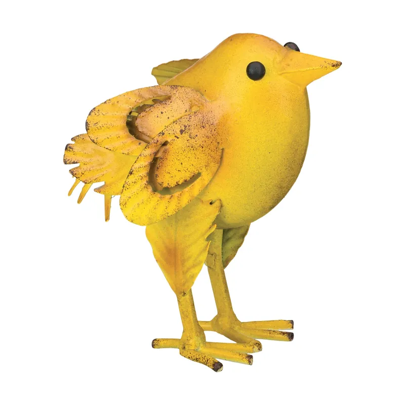 Regal Art & Gift Yellow Metal 4.5 In. H X 4.25 In. L X 2.5 In. W Napa Chick Statue