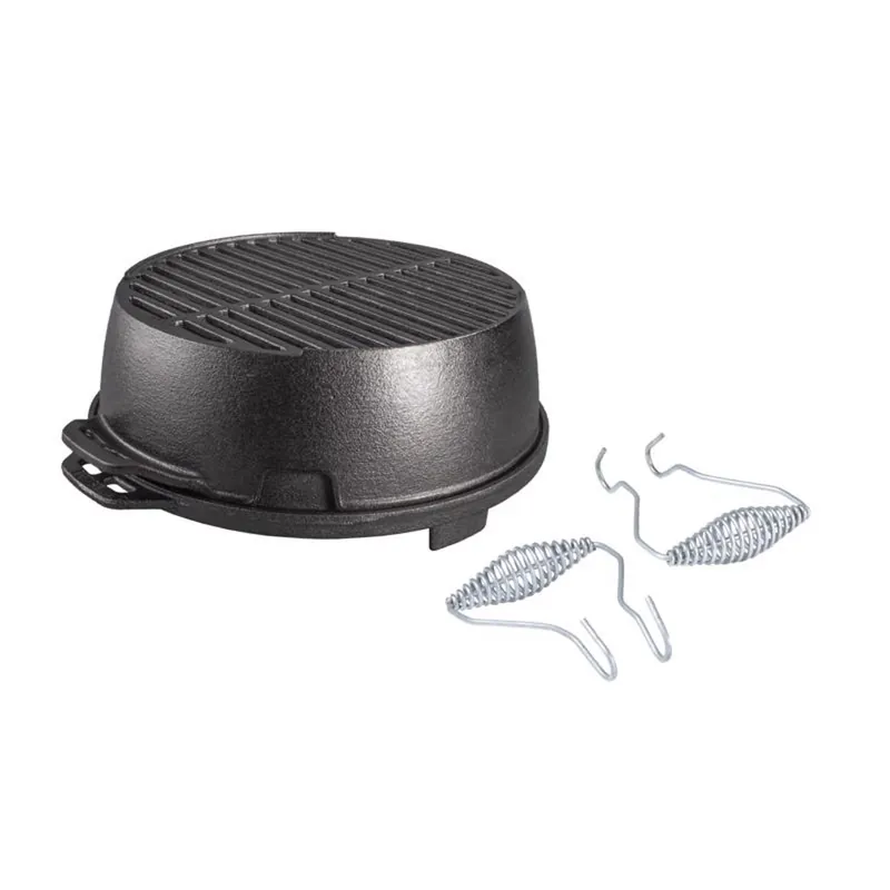 Portable Kickoff Grill, Cast Iron, 12-In. Round