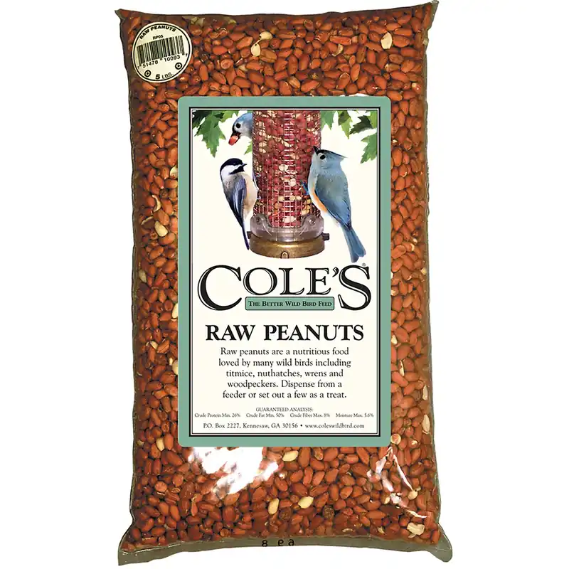 Wild Bird Food, Raw Peanuts, 5-Lbs.