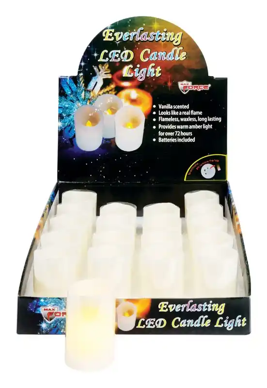 Diamond Visions Beige Vanilla Scent Votive Floating Flameless Candle