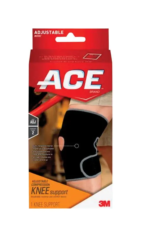 3M Ace Black Knee Support 1 Pk