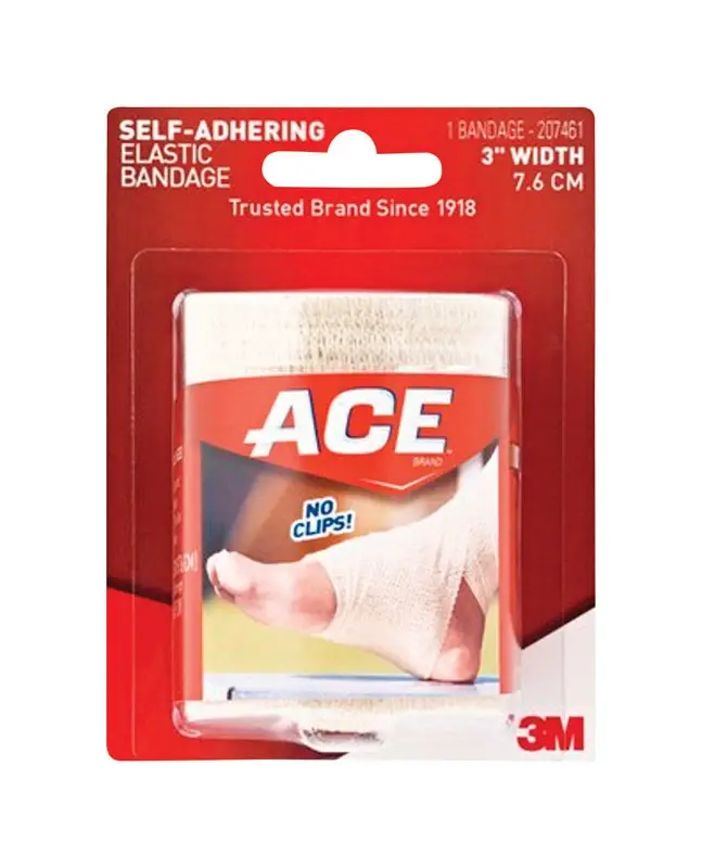 3M Ace 3 In. Beige Self Adhering Elastic Bandage 1 Pk