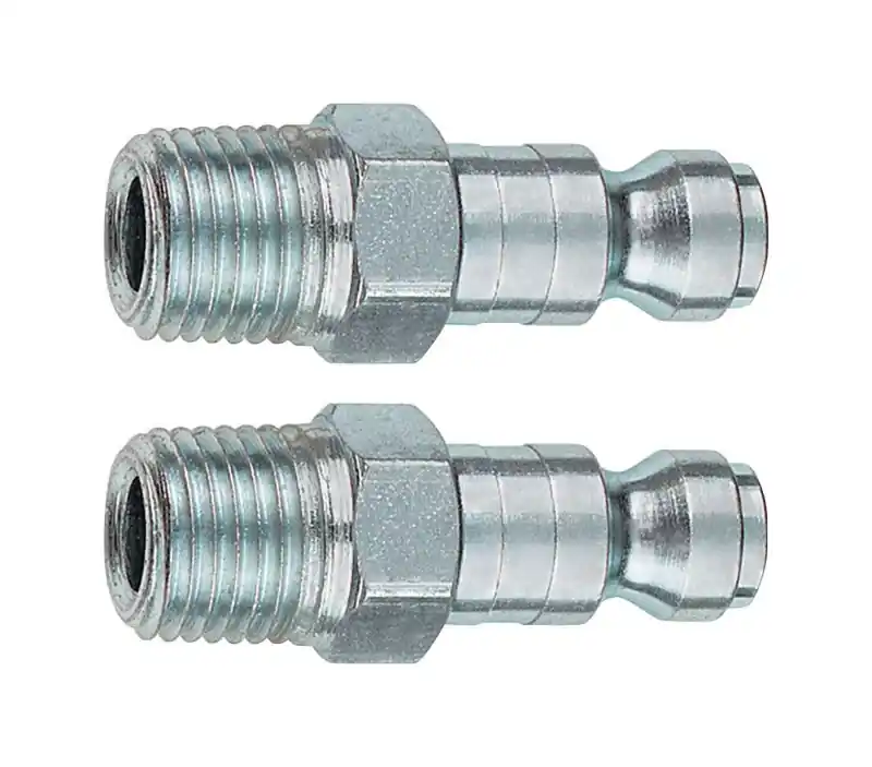 Steel 1/4 In. T-style Male Plug, 2 Pieces, Model Trfl121252