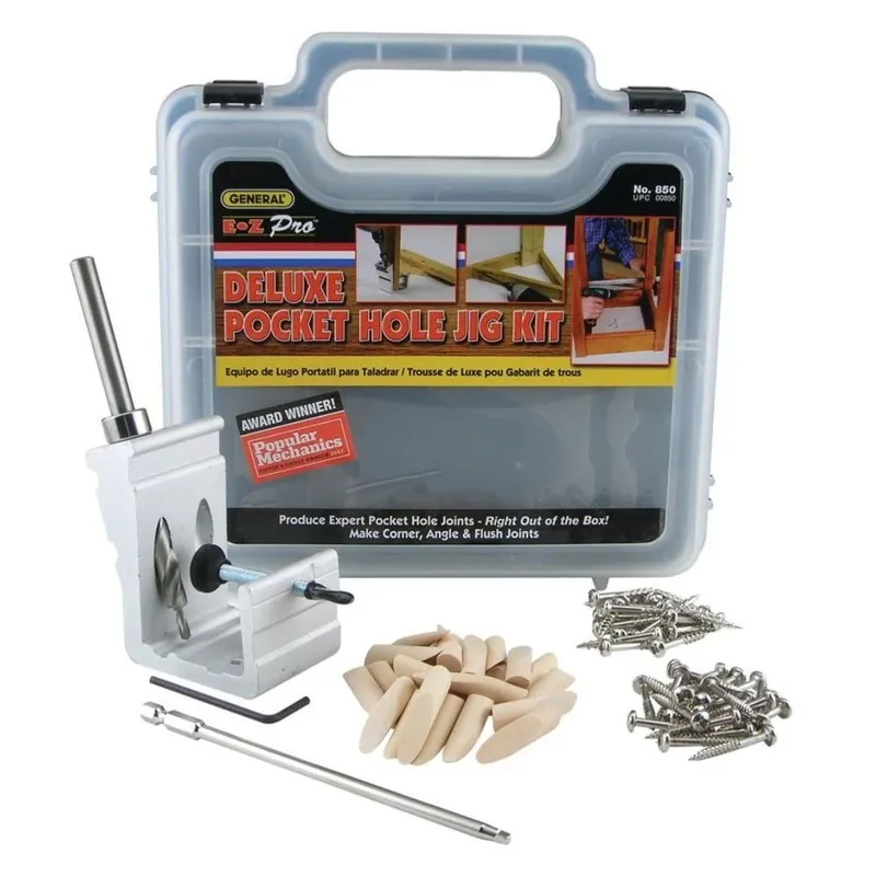 Ez Pro Deluxe Pocket Hole Jig Kit 1 Pc Aluminum