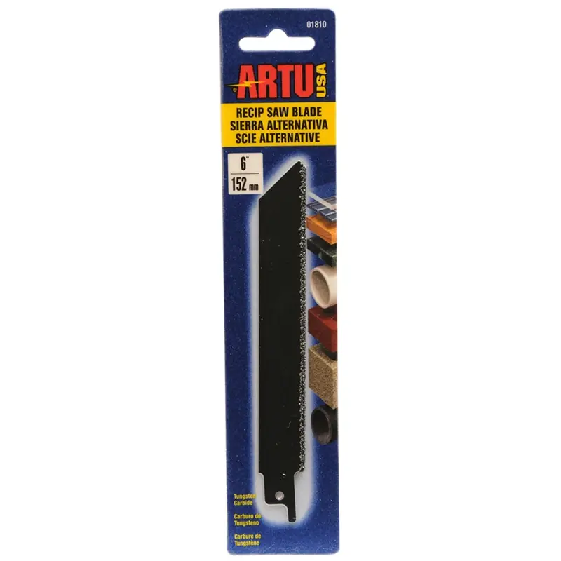 ARTU 6 In. Tungsten Carbide Reciprocating Saw Blade 12 TPI 1 Pk
