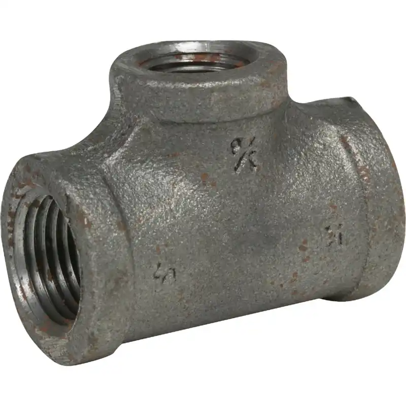 1-1/4 In. X 1-1/4 In. X 3/4 In. Reducing Malleable Black Iron Tee