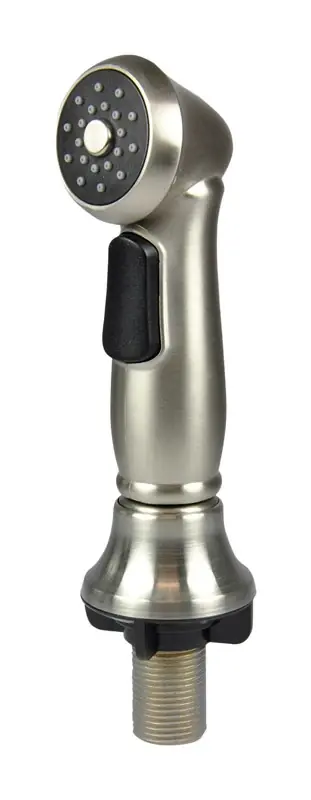 Universal Brushed Nickel Kitchen Faucet Sprayer With High Pressure Flow Rate