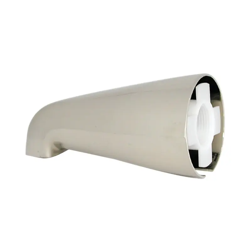 Tub Spout Less Diverter, Universal, Brushed Nickel