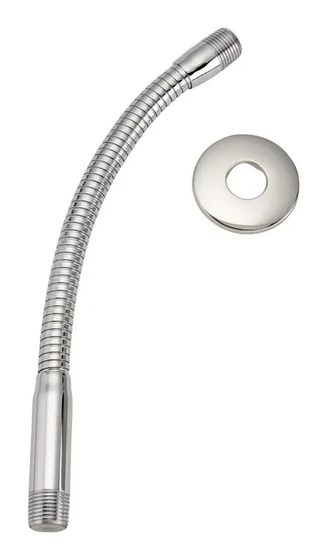 Stylewise Polished Chrome Steel 11.5 Inch Shower Arm With Flange