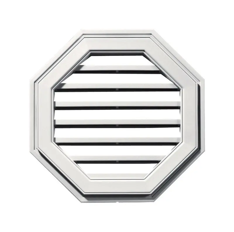 16 In. W X 16 In. L Wood Grain White Plastic Wall Vent