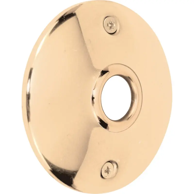 Prime-Line Polished Brass Steel Door Knob Rosettes 2 Pk