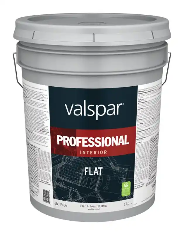 Professional Flat Tintable Neutral Base Interior Paint 5 Gallon