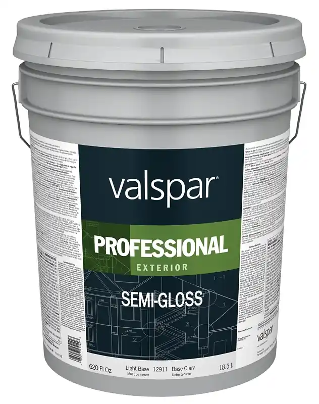 Professional 100% Acrylic Semi-gloss Exterior House Paint, Light Base, 5 Gallon