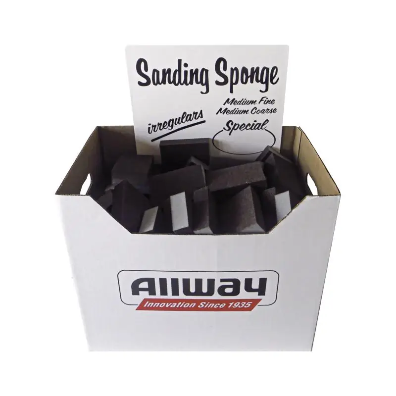 Assorted Wet/dry Sanding Sponge - Aluminum Oxide, 100 Count, Ss100-p