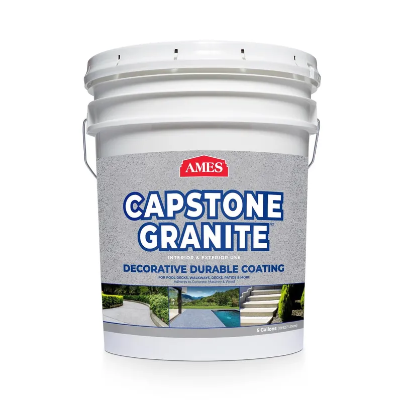 Capstone Granite Gloss Quicksilver Water-based Acrylic Concrete Floor Paint 5 Gallon