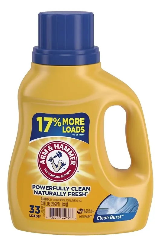 Arm & Hammer Clean Burst Scent Laundry Detergent Liquid 1 Qt 1 Pk