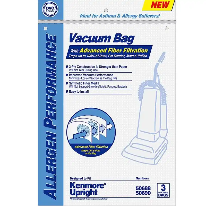 DVC Vacuum Bag 3 Pk Kenmore Upright
