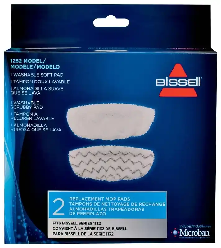 Bissell Symphony Cleaning Pads For Steam Mops 2 Pk