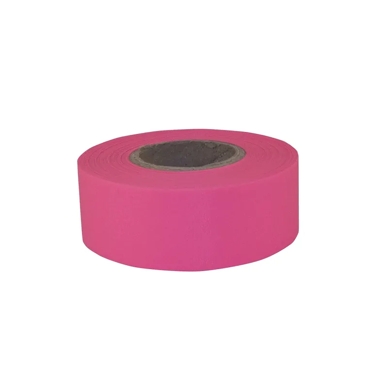 Sub-zero 150 Ft. L X 1.2 In. W Fluorescent Pink Pvc Flagging Tape
