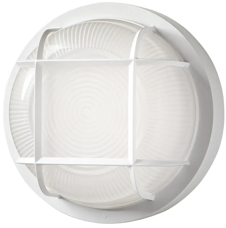 Twistfit White Switch Led Bulkhead Light 8.5in Round 6.9 Watts